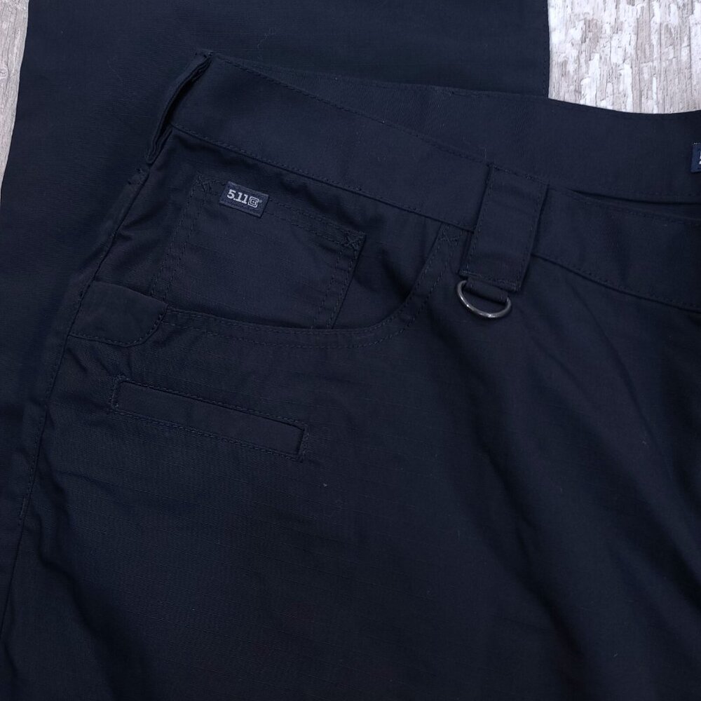 5.11 Tactical Pants Mens 44x36 Navy Taclite Ripstop Jean Cut Mid Rise Straight - Picture 5 of 9
